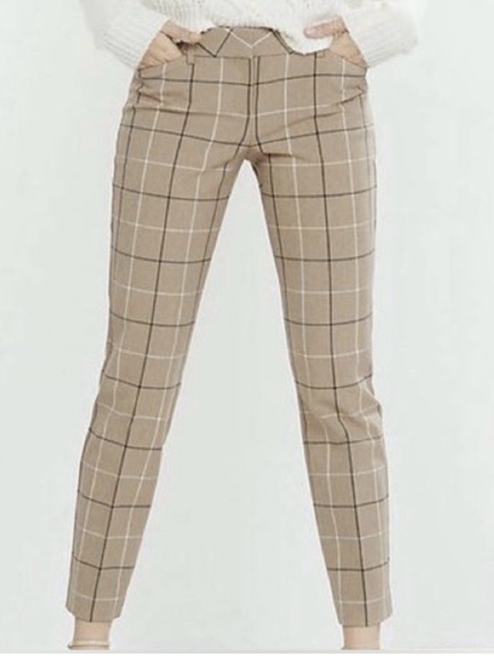Express Editor Women’s Tan ankle pants size 8